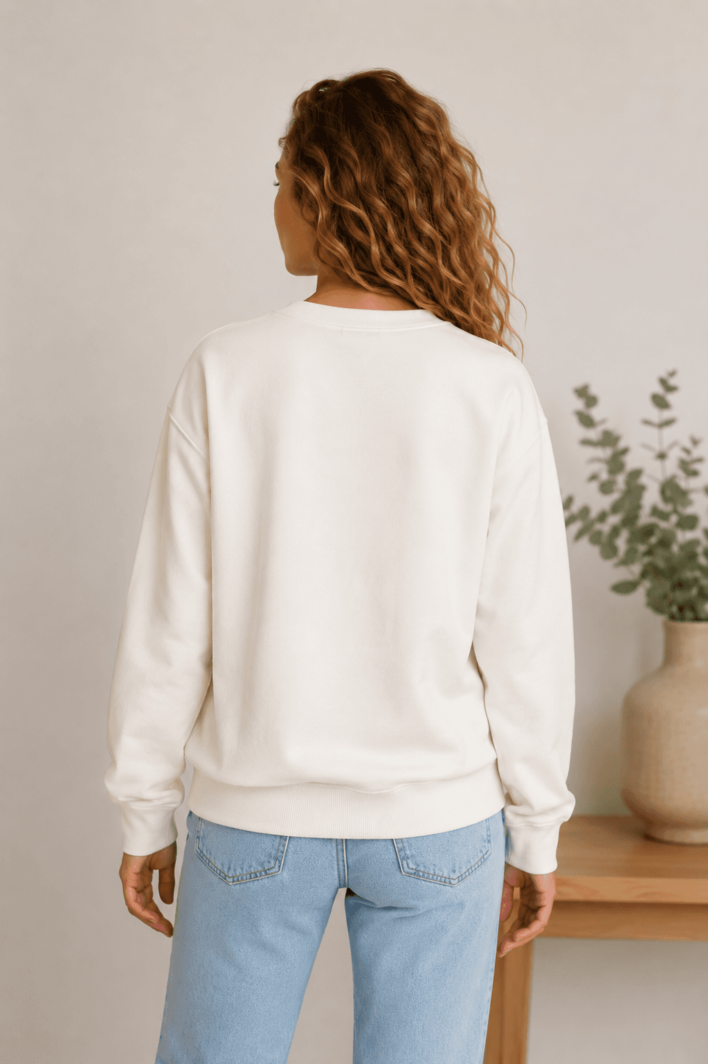 sweat positive attitude blanc dos