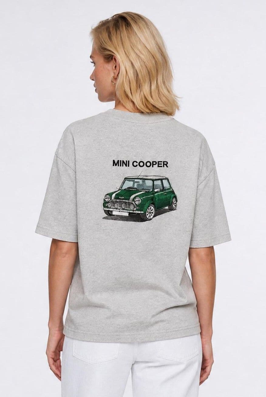 tshirt dos mini cooper brodé buste
